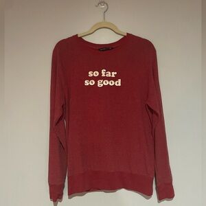 Abercrombie & Fitch Red Crewneck